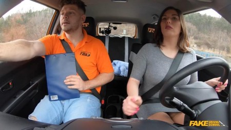 Image Of FakeDrivingSchool Aleya Sun - Big Naturals Wants Her Licence (18.06.2023)