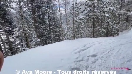 Image Of Ava-Moore Une randonnee en raquette se transforme en baise exhib a la neige FRENCH XXX 480p MP4-TFPN [XC]