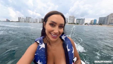 Image Of SneakySex - Sisi Rose - Beach Hottie Rides Jet Skis and Cock (05.08.2023)
