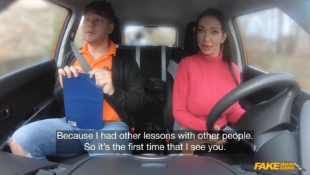Image Of FakeDrivingSchool - Laura Fiorentino - Big tits student stuns her teacher (07.11.2023)