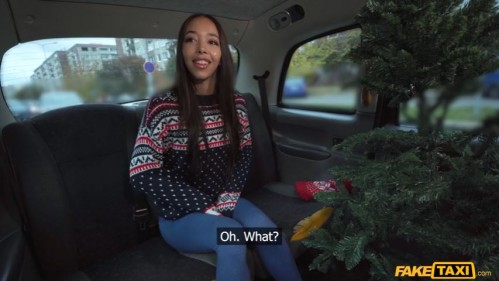 Image Of FakeTaxi - Lia Lin - Cute Brazilian gives Xmas tip (22.12.2023)