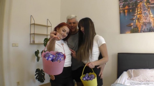 Image Of ImmoralLive - Katy Rose, Mia Trejsi - Easter Egg Hunt Turns Into Double Pussy Penetration Foursome (28.03.2024)