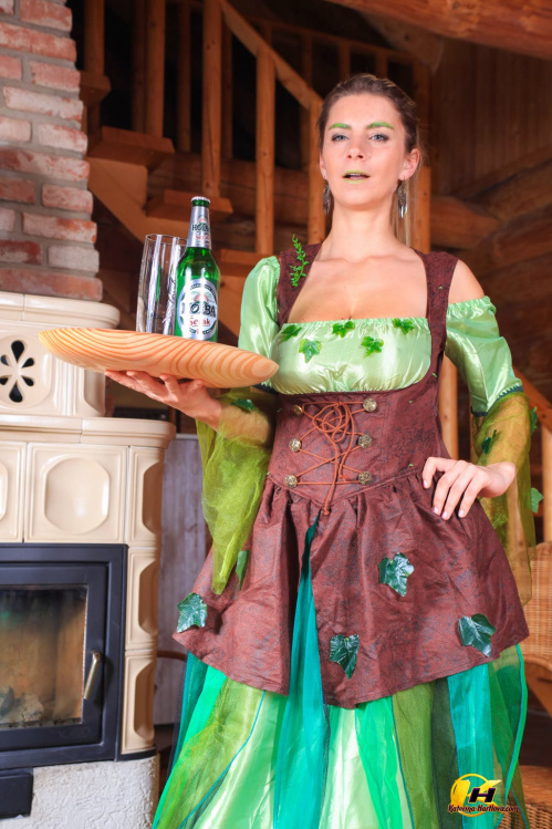 Image Of Katerina-Hartlova com 20 03 16 Patricks Day And Green Bottle Green Dress XXX iMAGESET-LEWD [XC]