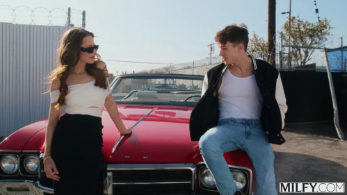 Image Of Milfy - Justine Jakobs - Fit MILF Justine Fucks Young Stud In His Classic Car (19.06.2024)