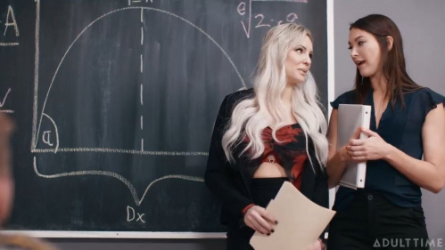 Image Of CaughtFapping - Kenzie Taylor, Katrina Colt - In Class (12.08.2024)