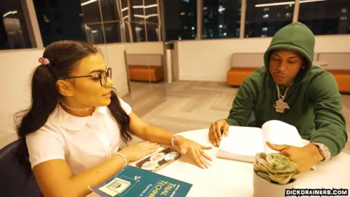 Image Of DickDrainers - Summer Col - Schoolgirl Earns Xtra Credits By Tutoring BBC (24.09.2024)