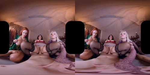 Image Of VRCosplayX - Zazie Skymm, Valentina Nappi, Angel Wicky - Hocus Pocus A XXX Parody Remastered 4096p