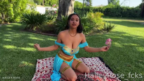 Image Of OnlyFans - Hailey Rose - Lonely Virgin Princess Jasmine Fucks Peasant Boy Max Fills