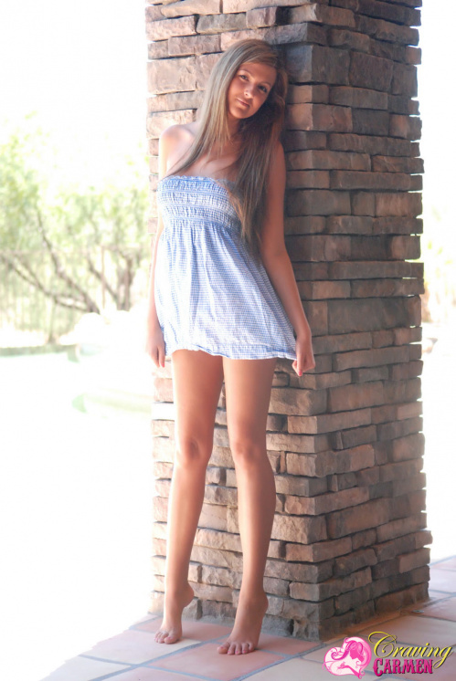 Image Of CravingCarmen com Set 100 Checkered Sundress XXX iMAGESET-LEWD [XC]