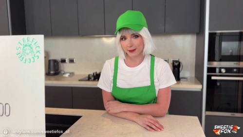 Image Of OnlyFans - Sweetie Fox - Blonde Barista in Shorts Offered to Rough Fuck Her Hot Holes