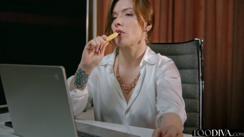 Image Of TooDiva - Sata Jones - Lesbian Accountant Accidently Discovers Wants To Try Straight Sex