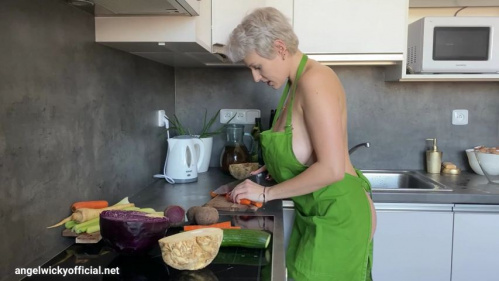 Image Of ManyVids - Angel Wicky - BBC Anal Fucking In Kitchen