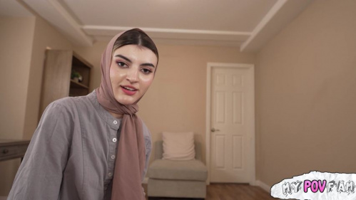 Image Of MyPOVFam - Julia James - Hijab Princess Learns How to Suck Dick