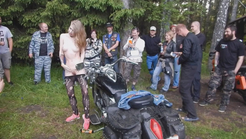 Image Of NIR - Eva - Biker Party Kozlo-Party - Exhibitionism, Natural Tits, Public Nudity 1080p