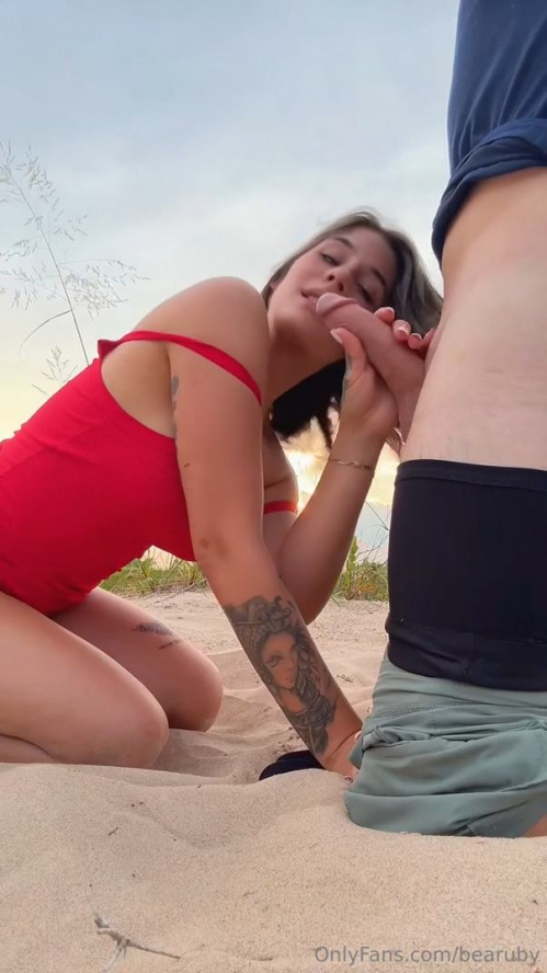 Image Of OnlyFans - Bea Ruby - Sandy Cheeks Public Beach Sex