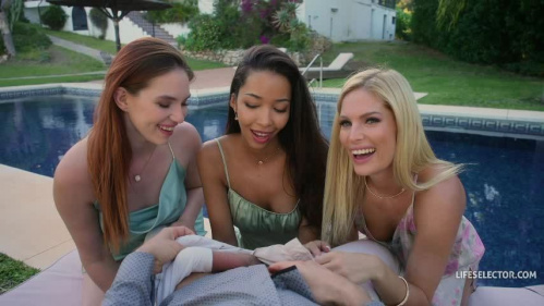 Image Of LifeSelector - Lia Lin, Candee Licious, Leya Desantis - Temptation Mansion - Paradise with a Price