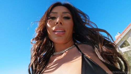 Image Of JulesJordan - Jena LaRose - Busty Latina Jena LaRose Takes It All In Her Ass