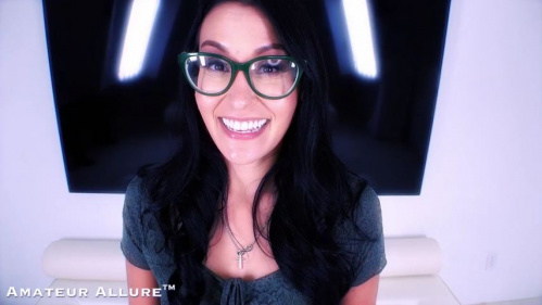 Image Of AmateurAllure - Jade Greene - Amateur Allure Welcomes, Petite Brunette Loves to Give Head and Swallow Hot Loads