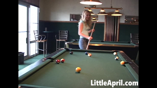 Image Of LittleApril Playing Billards With Her Girlfriend REMASTERED XXX 720p MP4-LEWD [XC]