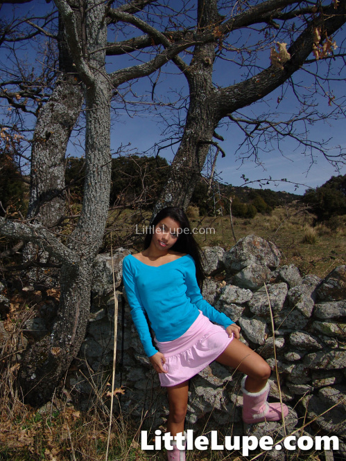 Image Of LittleLupe com Set 54 Outdoor Skirt Tease XXX iMAGESET-LEWD [XC]